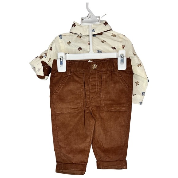 NWT Little Lad 100% Cotton Baby Boy Outfit with Bow Tie - Picture 2 of 4